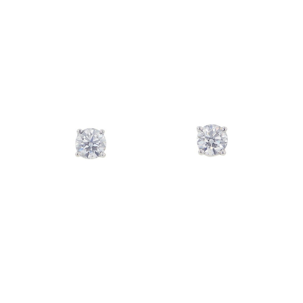 TIFFANY & CO. Silver Diamond Earrings
